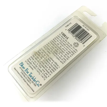 Blue Fox Vibrax Minnow Spin 1 Cucharilla, Plata, 5g, Finlandés, #6717