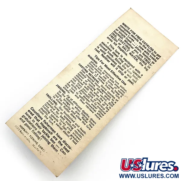 Hopkins s1 - Jig Lure Cucharilla, Níquel martillado, 11g, Bucktail, #6735