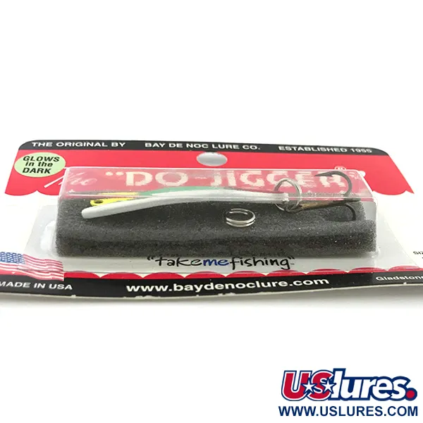 Bay de Noc Do-Jigger 1 Cucharilla, White/Green Glow, 5g, Brillo, #6736