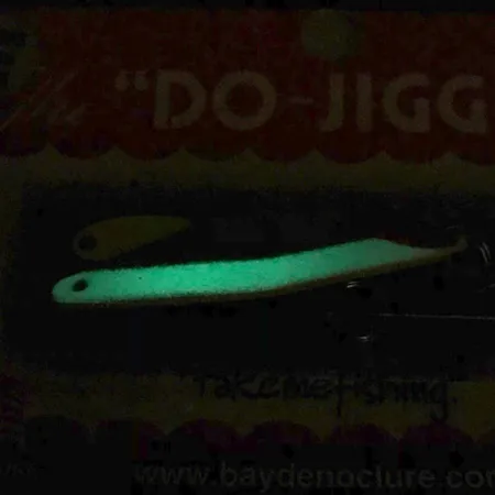 Bay de Noc Do-Jigger 1 Cucharilla, White/Green Glow, 5g, Brillo, #6736