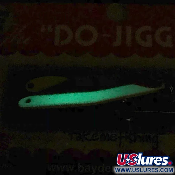 Bay de Noc Do-Jigger 1 Cucharilla, White/Green Glow, 5g, Brillo, #6736