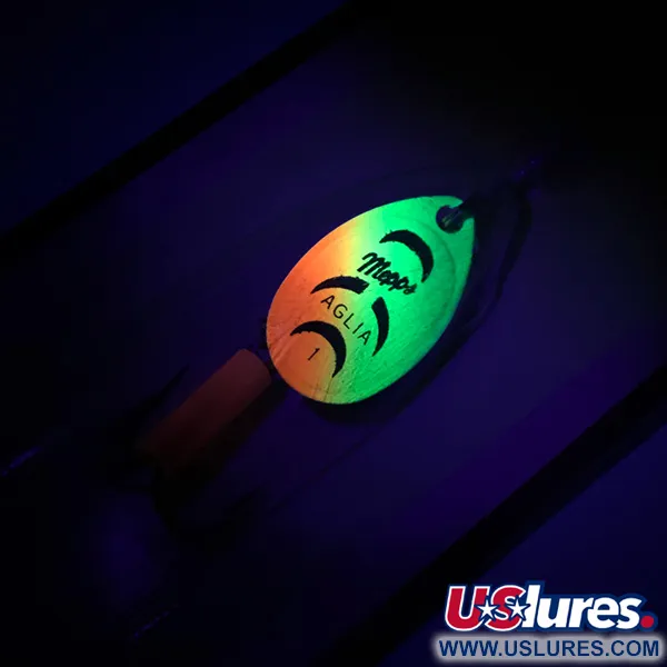 Mepps Aglia 1 Cucharilla, Fire Tiger, 3.5g, UV fluo, #6745