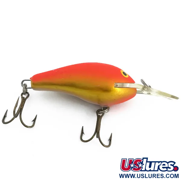 Rapala Fat Rap Deep Runner, Naranja, 8,8g, Madera Balsa, #6753