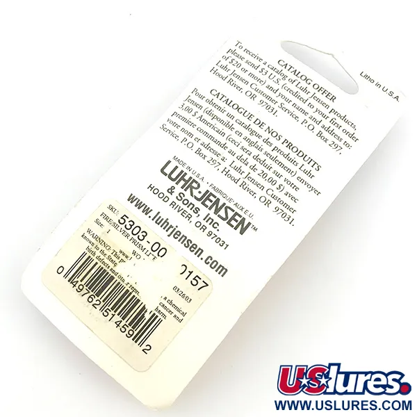 Cucharilla Luhr Jensen Loco 1 UV, Red / Hologram, 4g, Efecto UV, #6779