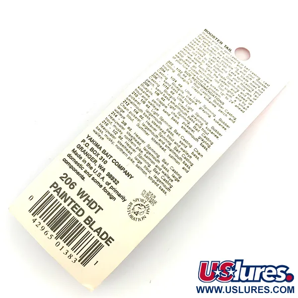 Worden’s Original Rooster Tail Painted Blade Cucharilla, Blanco, 1,7g, #6792