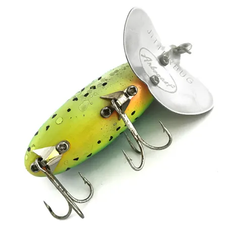 Fred Arbogast Jitterbug Señuelo Topwater, Fire Tiger, 10g, #6808