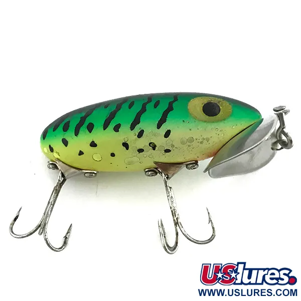 Fred Arbogast Jitterbug Señuelo Topwater, Fire Tiger, 10g, #6808