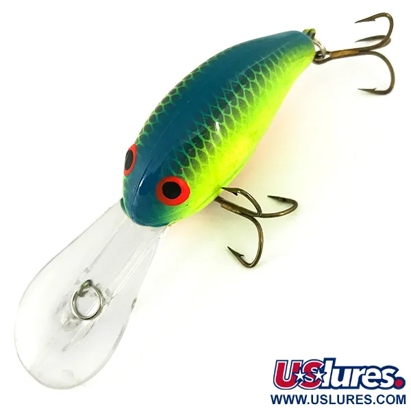 Bandit 300 Crank Profundidad, Chartreuse Blue Back, 10.5g, #6813
