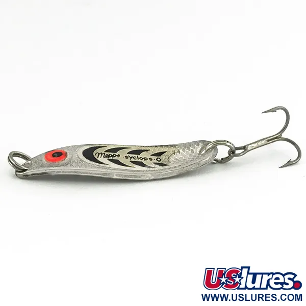 Mepps Syclops 00 Cucharilla, Plata, 4,5g, Escamado, #6820
