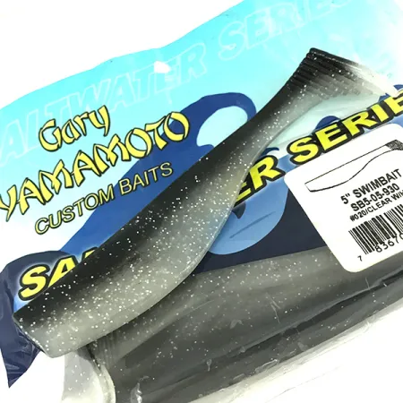 Yamamoto Saltwater series Vinilo, Black/Hologram Belly, 12.7cm, #6830
