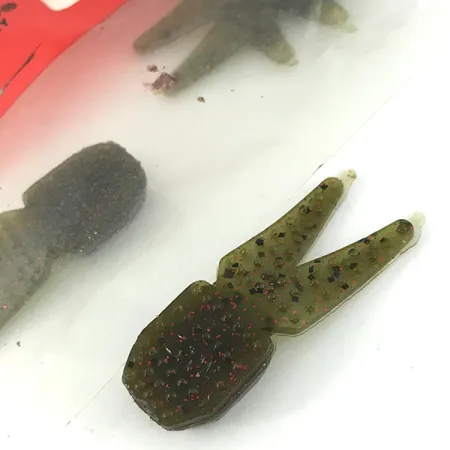 Zoom Tiny Salty Chunk, Green Pumpkin Red, señuelo blando #6831