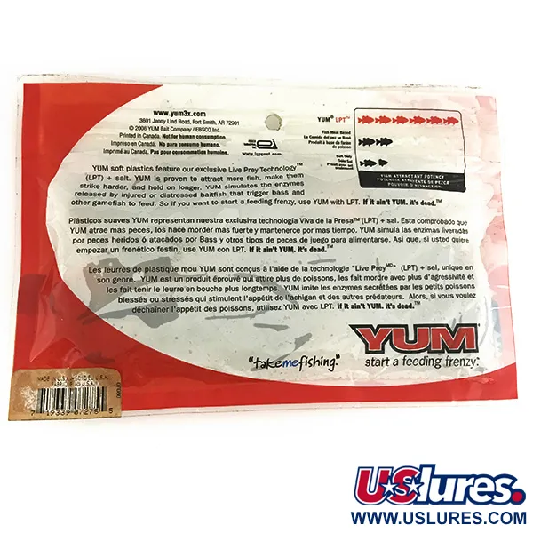 YUM Yum Chunk Vinilos, Crawdad, 9cm, Tecnología LPT, #6835