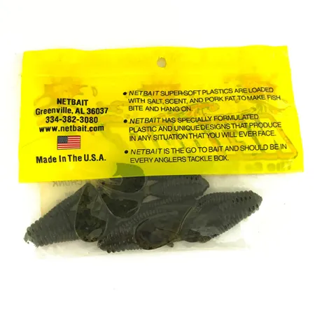 Netbait Kickin B Chunk Vinilo, Green Pumpkin, 7.5cm, Trailer jig, #6836