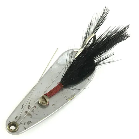 Weezel bait Rex Spoon Cucharilla, Níquel / Negro, 12,5g, #6879
