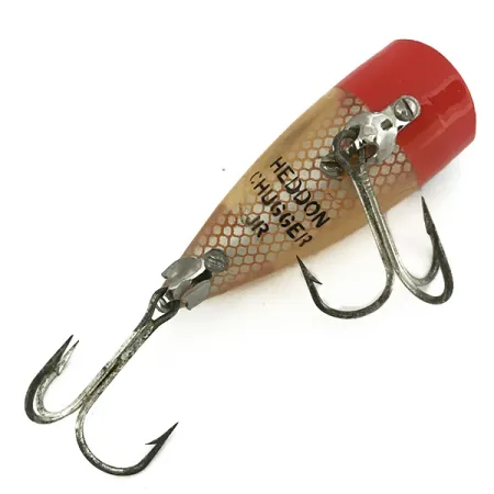 Heddon Chugger JR Señuelo Superficie, Rojo/Blanco, 10g, Boca Cóncava, #6882