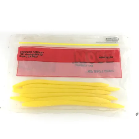 Zoom Finesse Worm vinilo, Yellow, 15cm, Finesse, #6890