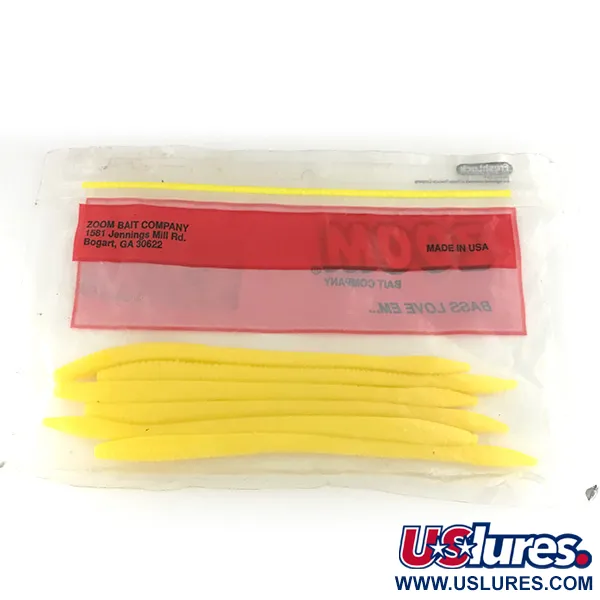 Zoom Finesse Worm vinilo, Yellow, 15cm, Finesse, #6890