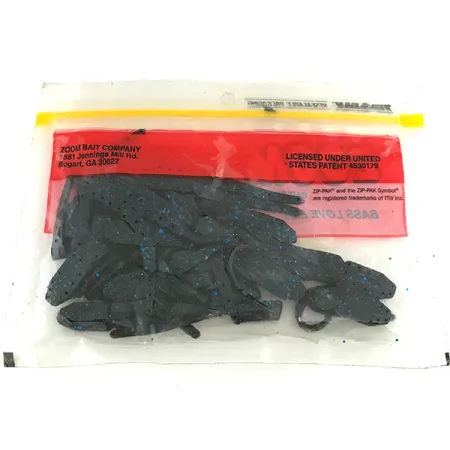 Zoom Skinny Chunk, Black / Blue Glitter, Vinilo para Jig #6895