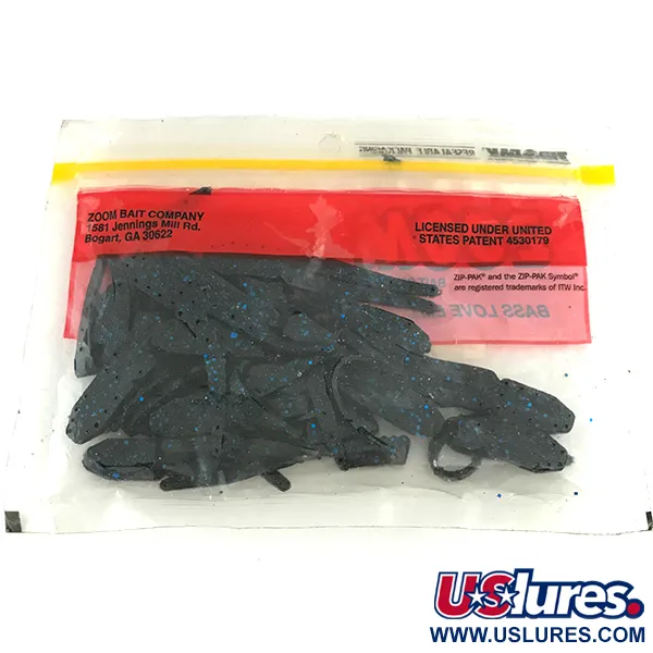 Zoom Skinny Chunk, Black / Blue Glitter, Vinilo para Jig #6895