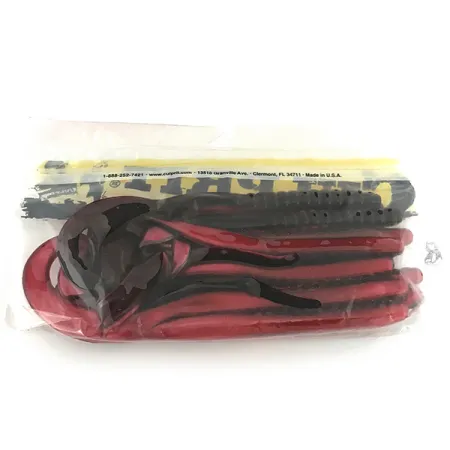 Culprit Original Worm vinilo, Red Shad, 14cm, Ribbon Tail, #6897