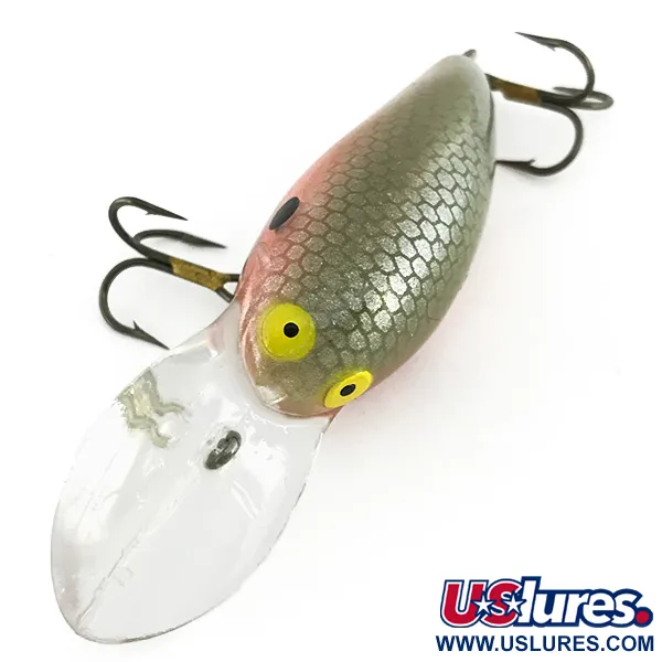Bomber model 6A Crankbait, Perla Negra, 11g, Sonajeros, #6899