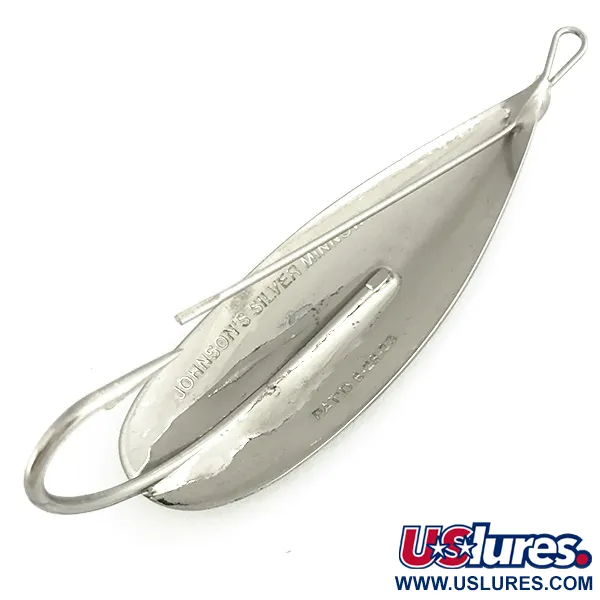 Cucharilla Weedless Johnson Silver Minnow, Níquel, 14g, Anti-algas, #6913