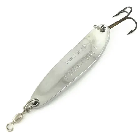 Luhr Jensen Krocodile Die #3 Cucharilla, Níquel martilleado, 14g, #6914