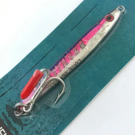Luhr Jensen Deep Stinger UV Jig, Plateado / Rojo, 21g, UV-Activo, #6927