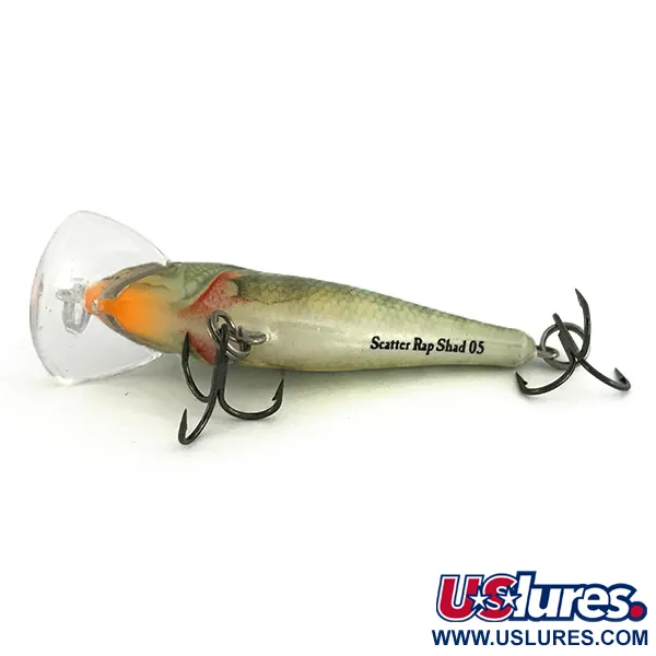 Rapala Scatter Rap Shad SCRS05 Señuelo, Perca, 5g, Scatter Lip, #6941