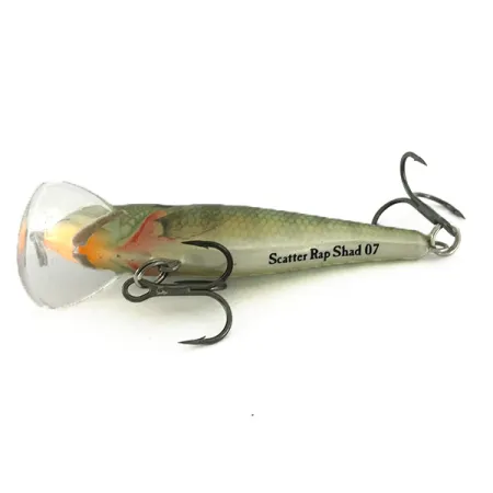 Rapala Scatter Rap Shad SCRS07 Señuelo, Perca, 7g, Babero Scatter, #6943