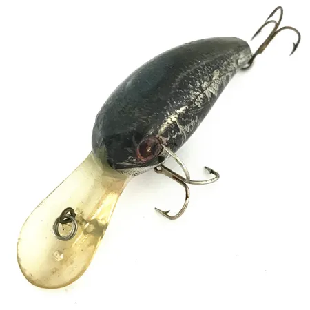 Cotton Cordell Big O Crankbait, Black/Silver/Gold, 10g, Flotante, #6944