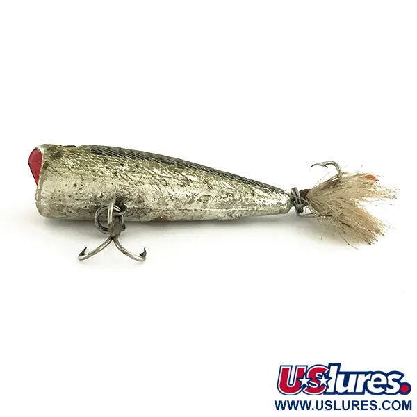 Rebel POP-R Popper, Negro Plata, 7g, Potera con Pluma, #6961