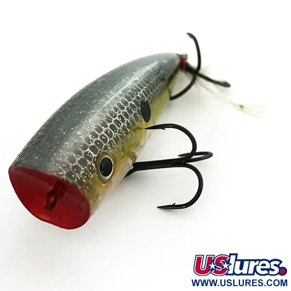 Strike King Spit-N-King Popper, Oro/Plata, 14g, Plumas, #6966