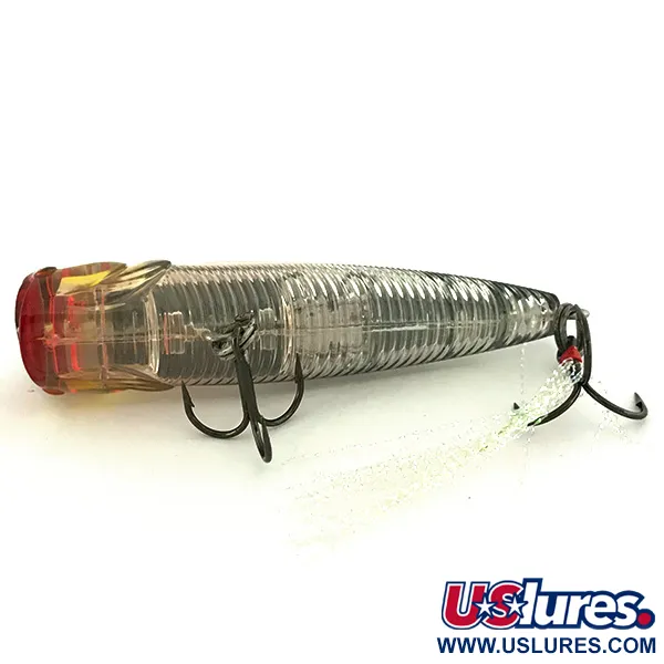 Yo-Zuri 3DB Popper, Charcoal/Clear, 10g, Acabado 3D Prism, #6967