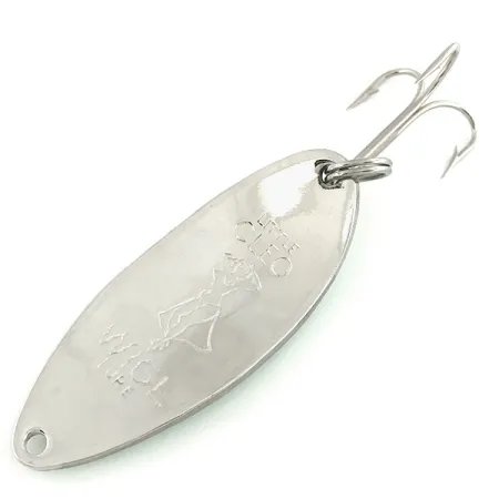 Cucharilla Seneca Little Cleo (Hula Girl) Glow, Blanco/Verde/Níquel, 18g, #6969