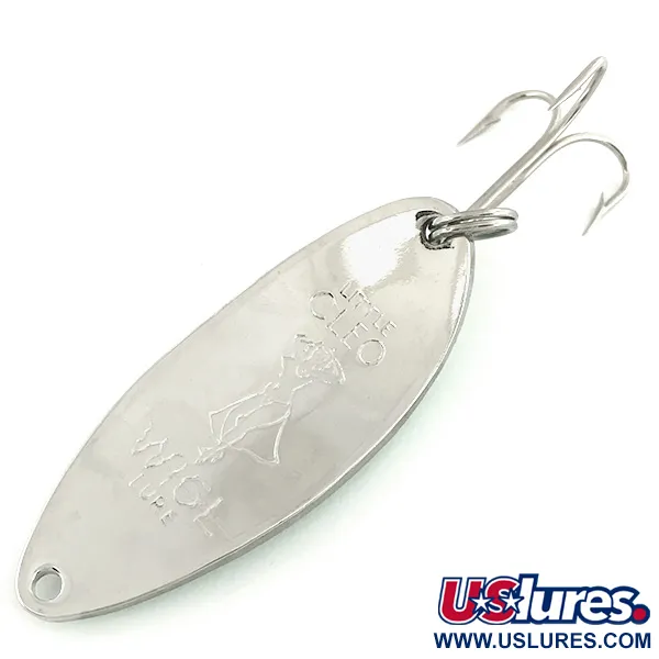 Cucharilla Seneca Little Cleo (Hula Girl) Glow, Blanco/Verde/Níquel, 18g, #6969