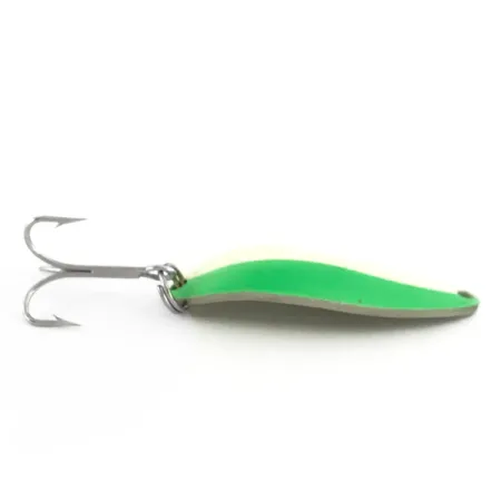 Cucharilla Seneca Little Cleo (Hula Girl) Glow, Blanco/Verde/Níquel, 18g, #6969