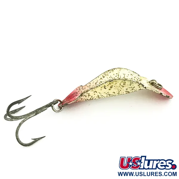 Buck Perry Spoonplug Cucharilla, Blanco/Rojo/Plata, 5g, #6984