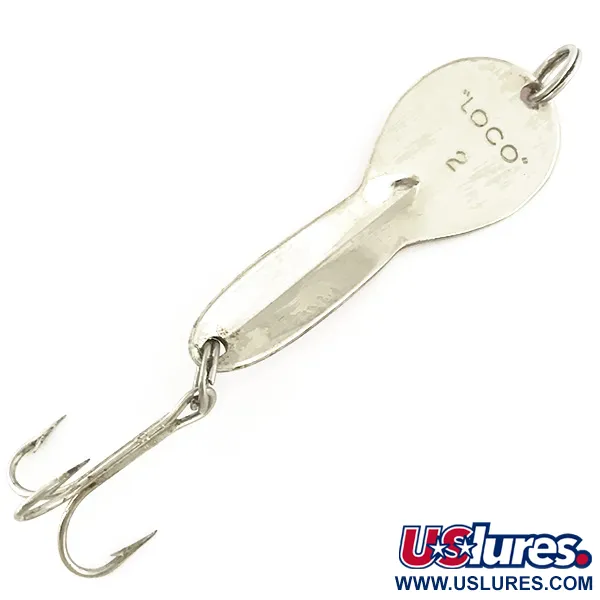 Loco 2 Glen Evans UV Cucharilla, Rojo/Níquel UV Glow, 7g, UV, #6985