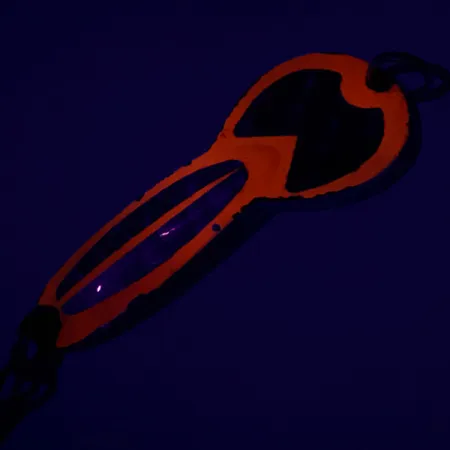 Loco 2 Glen Evans UV Cucharilla, Rojo/Níquel UV Glow, 7g, UV, #6985