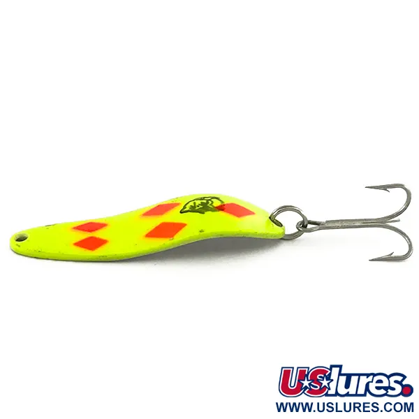 Dardevle Cop-E-Cat 7300 UV Cucharilla, Amarillo Fluo/Níquel, 10g, #6988