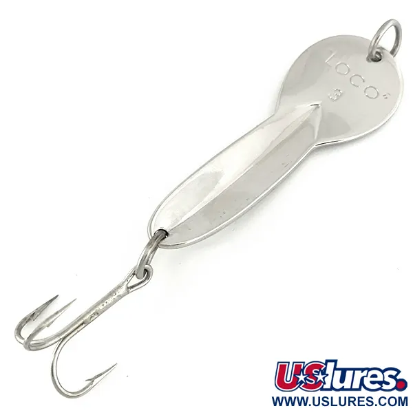 Luhr Jensen Loco 3 Cucharilla Ondulante, Níquel, 17g, niquelado, #7000