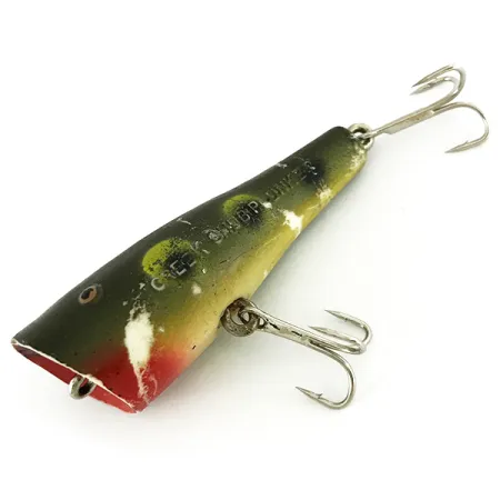 Creek Chub Plunker Popper de Superficie, Frog, 5.5g, Vintage, #7011
