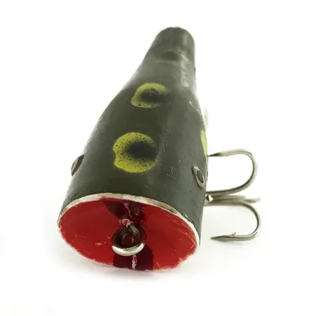 Creek Chub Plunker Popper de Superficie, Frog, 5.5g, Vintage, #7011