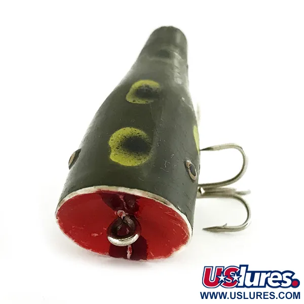 Creek Chub Plunker Popper de Superficie, Frog, 5.5g, Vintage, #7011