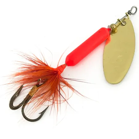 Worden’s Original Rooster Tail UV Cucharilla, Oro/Naranja, 7g, #7182