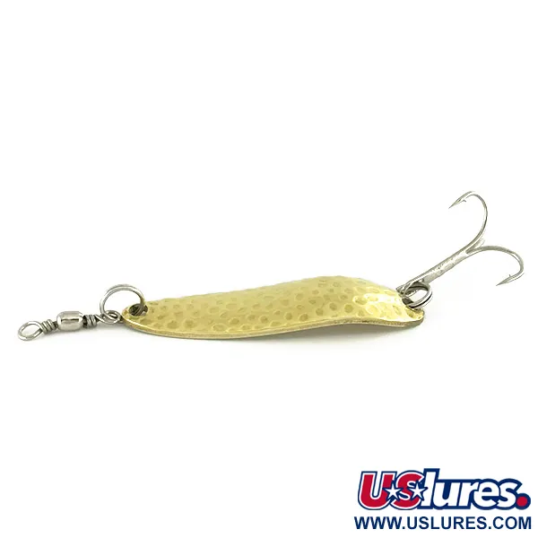 Luhr Jensen Krocodile Die #3 Cucharilla, Oro martillado, 10g, #7029