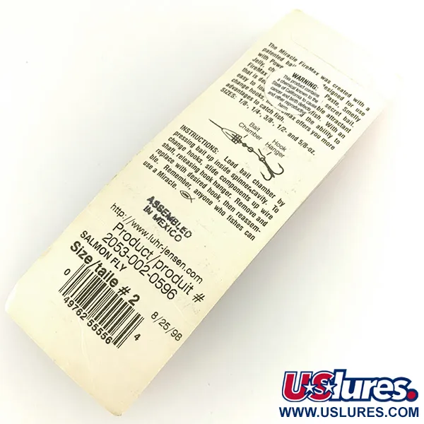 Luhr Jensen Fire Max Miracle 2 Cucharilla, Oro / Negro, 7g, #7056