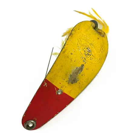Weezel bait Rex Spoon Cucharilla, Amarillo / Rojo, 12.5g, Antihierba, #7070