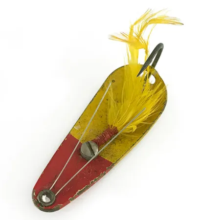 Weezel bait Rex Spoon Cucharilla, Amarillo / Rojo, 12.5g, Antihierba, #7070